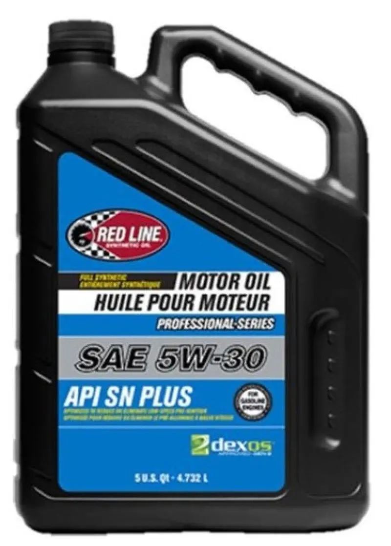 Red Line Pro-Series Dex1G2 Sn+ 5W-30 Full-Synthetic Motor Oil – 5-Quart Container 1