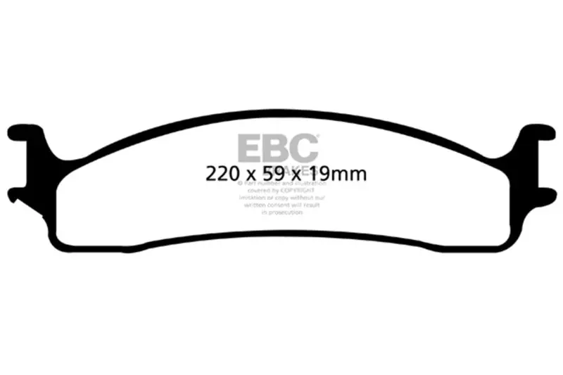 Ebc Greenstuff Front Brake Pads – High-Performance Compound For 2006–2011 Dodge Ram 1500 Mega Cab 2Wd 1