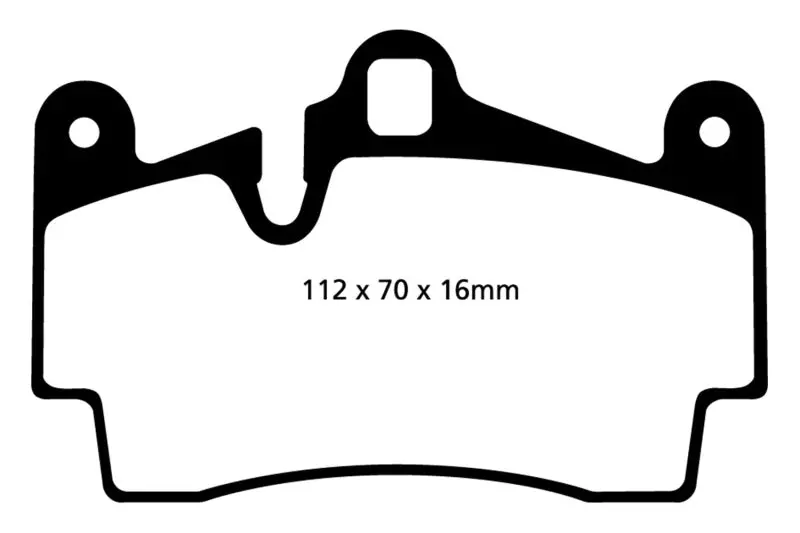 Ebc Redstuff Rear Brake Pads – Oe-Compatible For 2004–2007 Porsche Cayenne 3.2L 1
