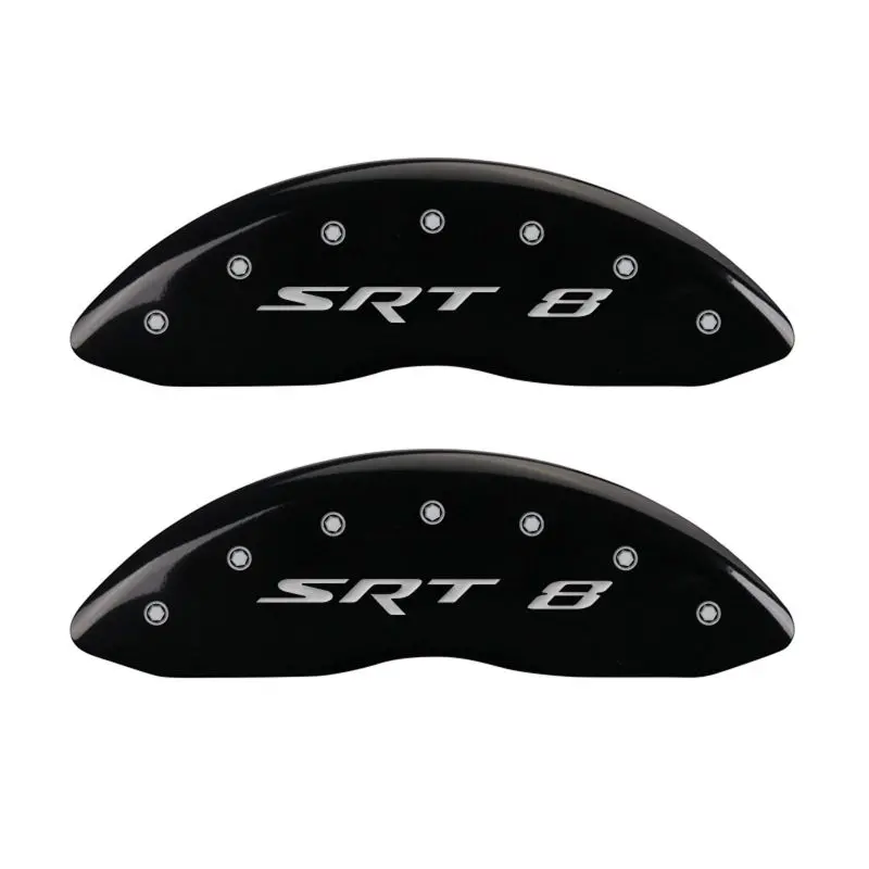 Mgp Engraved Caliper Covers – Front & Rear, Black Finish With Silver Characters, Srt8-Compatible 1