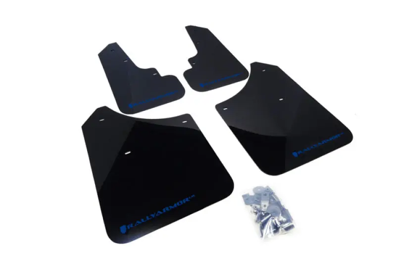 Rally Armor Ur Series Black Mud Flaps With Blue Logo – Fits 2003–2008 Subaru Forester 1