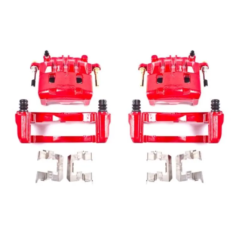 Power Stop Red Caliper Kit With Brackets – Front Brake Upgrade For 2016–2017 Subaru Crosstrek 1