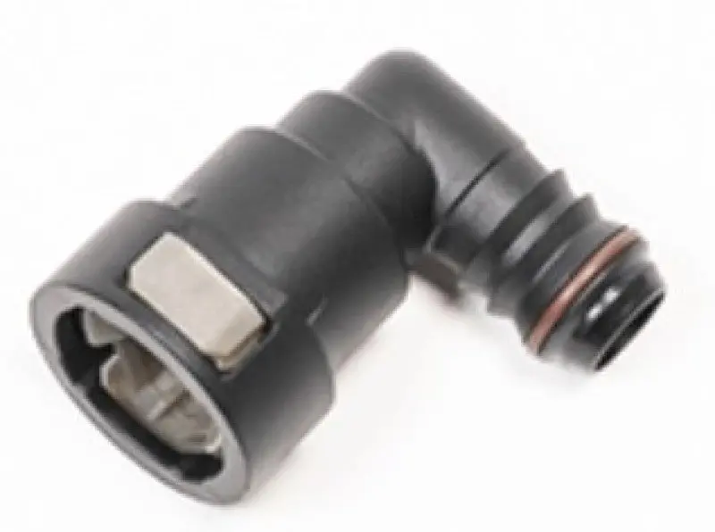 Radium Engineering 16Mm Sae Female To 90° 5/8-Inch Barb Adapter — High-Flow Aluminum Fitting 1