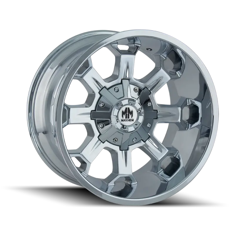 Mayhem 8105 Combat Chrome Wheel – 17×9", 8×165.1 Bolt Pattern, -12Mm Offset, 130.8Mm Hub Bore 1