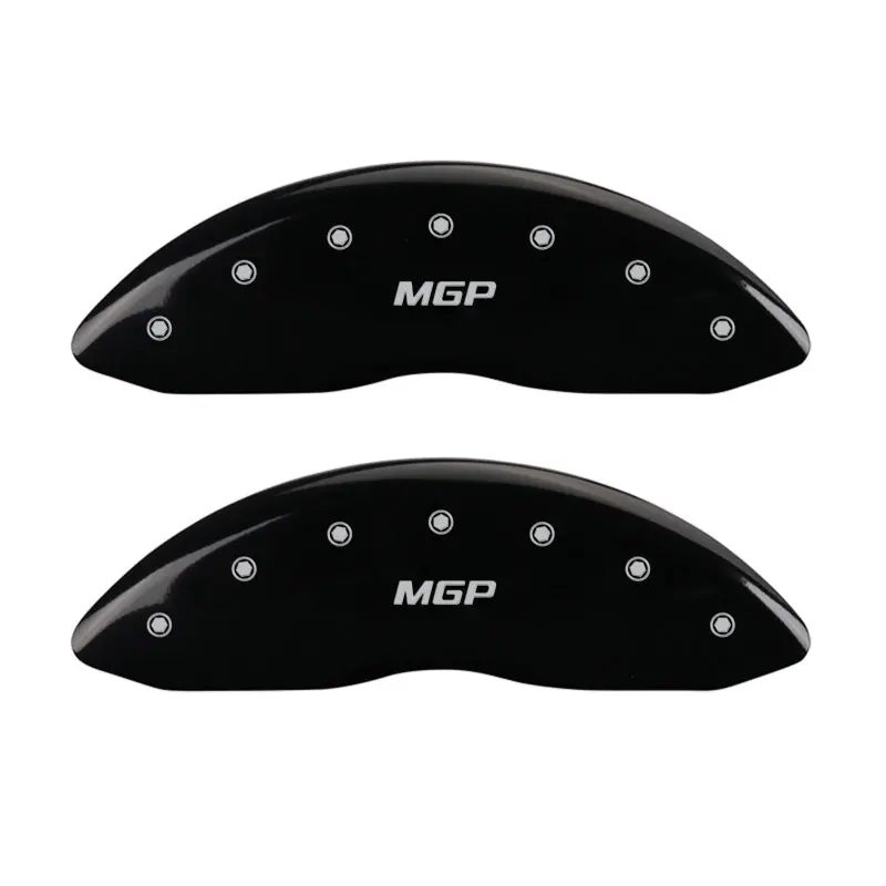 Mgp Engraved Caliper Covers For 2016 Kia Sedona – Front & Rear, Matte Black Base With Silver Text 1