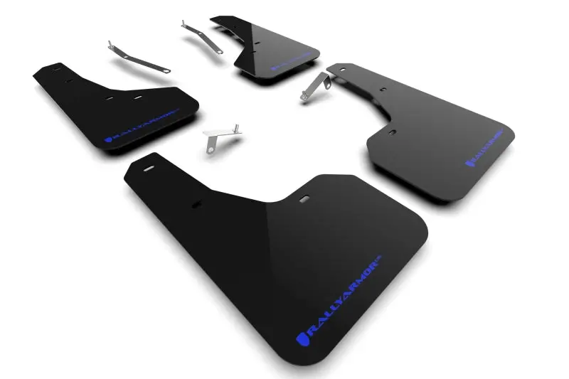 Ral Ur Black Mud Flap With Blue Brand Logo 1