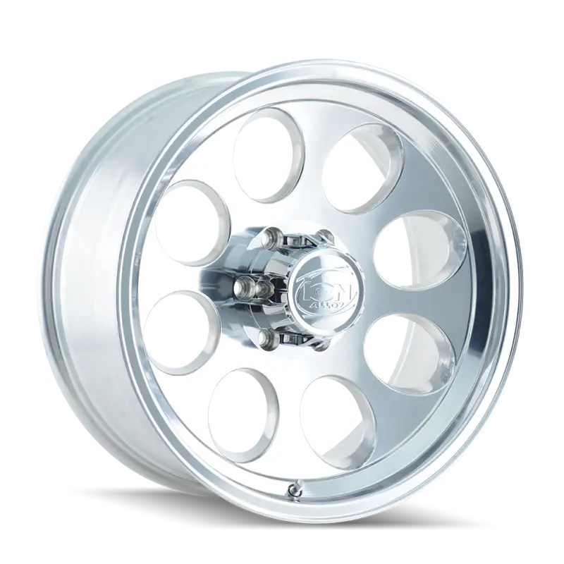 Ion Type 171 16X8 Inch Polished Alloy Wheel – 6X114.3 Bolt Pattern, -5Mm Offset, 83.82Mm Hub Bore 1