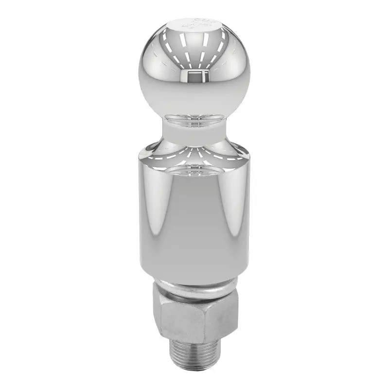 Curt Chrome Trailer Ball – 1-7/8" Diameter, 1" X 2-1/8" Shank, 2" Rise, 3500 Lb Capacity 1
