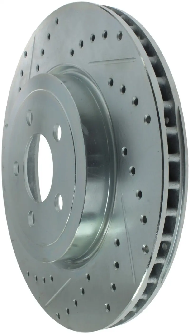 Stoptech Select Sport Drilled & Slotted Front Right Brake Rotor For 2010–2014 Dodge Challenger 1