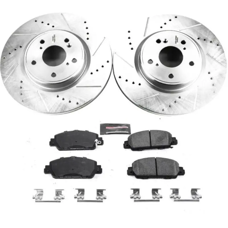 Power Stop Z23 Evolution Sport Brake Kit – Front Set For 2018–2019 Honda Accord 1