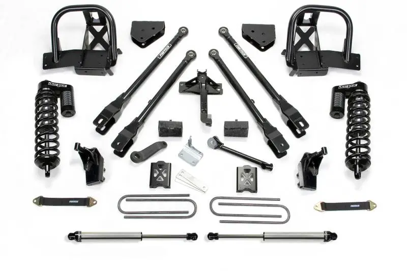 Fabtech 4-Inch Lift System For 2011–2016 Ford F-250 4Wd: 4-Link W/Dual-Adjustable Coilovers & Rear Shocks 1