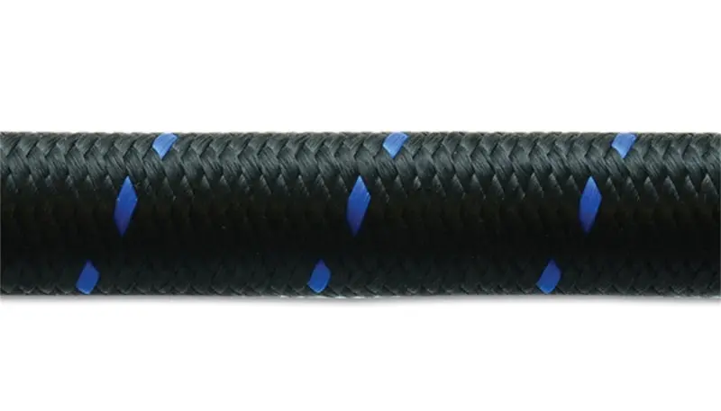 Vibrant -12 An Two-Tone Black-And-Blue Nylon-Braided Flexible Hose – 20-Foot Roll 1