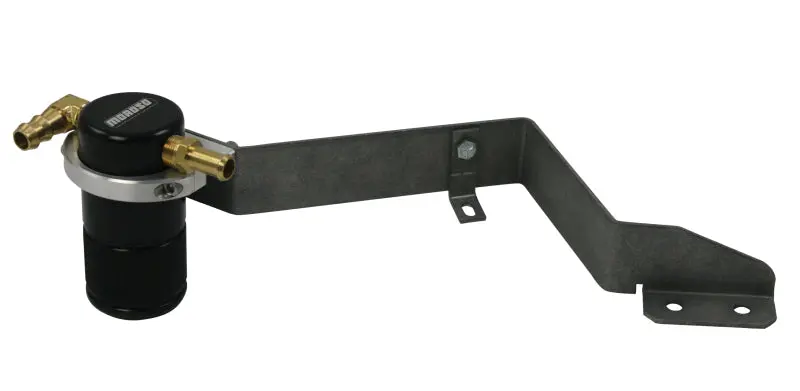 Moroso Air/Oil Separator Catch Can – Compact Billet Aluminum Body, Black Anodized, Fits 2007–2014 Mini Cooper S 1