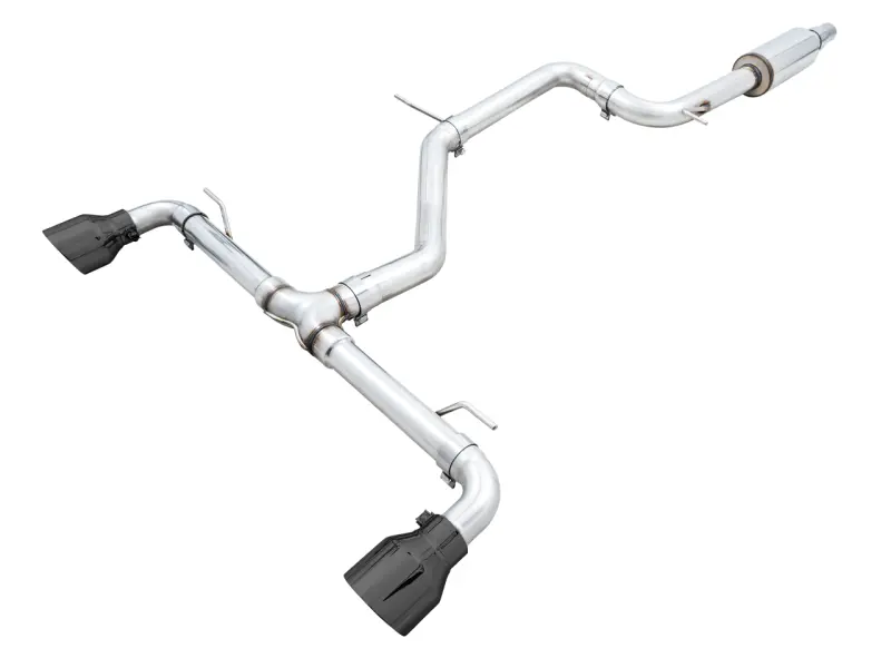 Awe Track Edition Exhaust For 2022 Vw Gti Mk8 – Diamond Black Tip Design 1