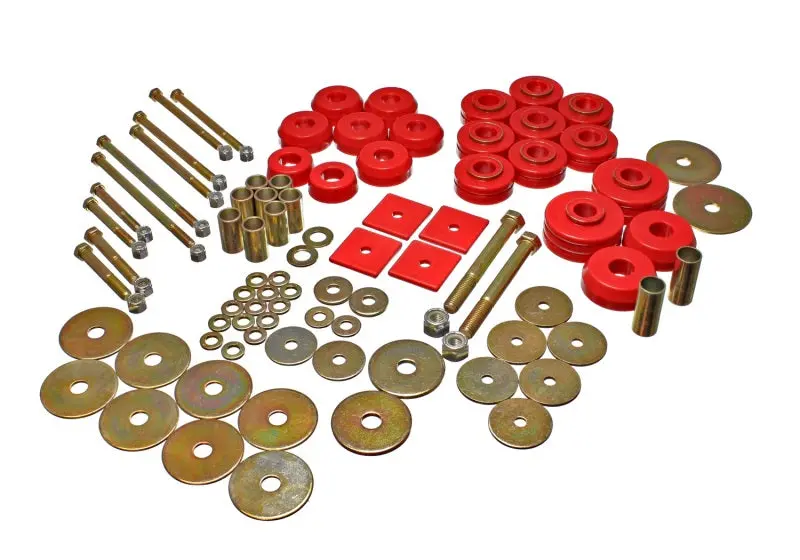 Energy Suspension 67-72 Denali Xl/Suburban/Yukon Xl 2Wd/4Wd/67-95 K-5 Blazer Red Body(Cab) Mount Set 1