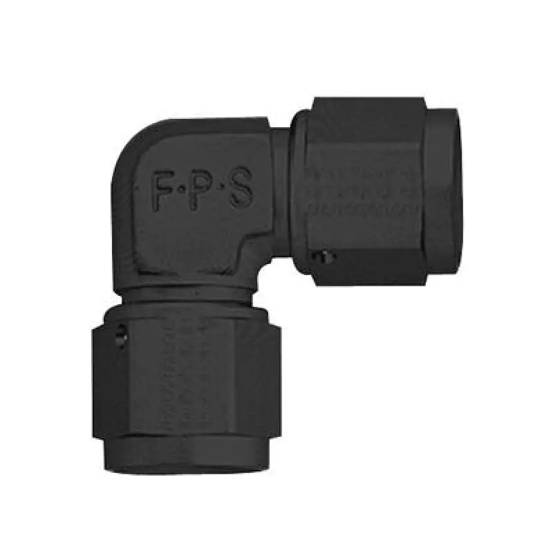 Fragola -6An Black Anodized Female Coupler Fitting – Tube-Style Connector 1