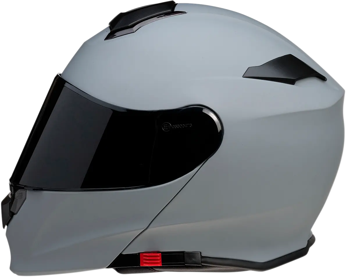 Z1R Solaris Modular Helmet – Primer Gray With Smoke Shield 1