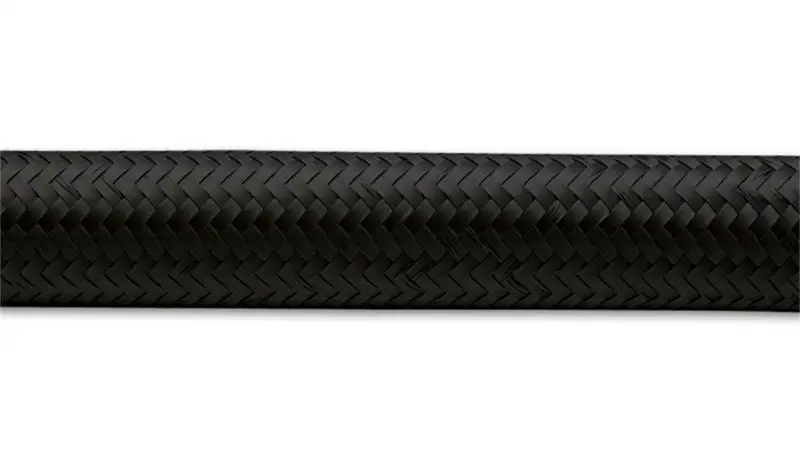 Vibrant 16An Black Nylon-Braided Flexible Hose – 10-Foot Roll 1