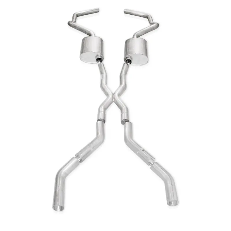 Stainless Works Exhaust System For 1967–1969 Chevy Camaro – 3-Inch Stainless With X-Pipe 1