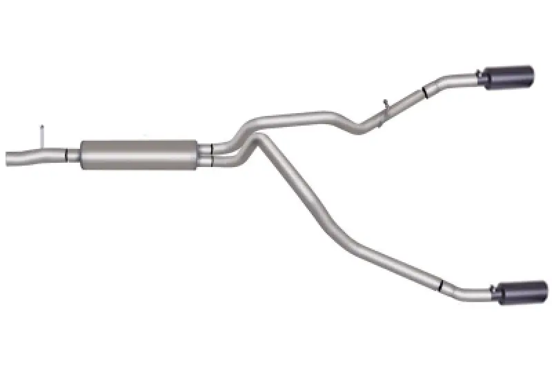 Gibson Black Elite Cat-Back Dual Exhaust System For 2016 Ford F-250 Super Duty Lariat 6.2L 1