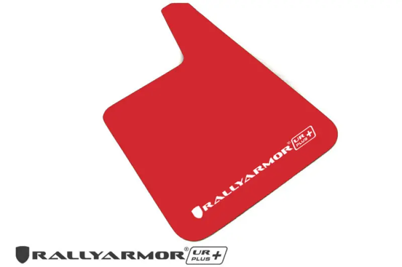 Rally Armor Ur Plus Red Mud Flap – Universal Fit (No Hardware Included), White Logo 1