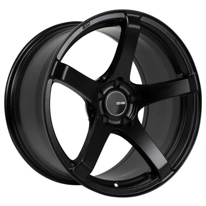 Enkei Kojin 17X9 35Mm Offset 5X114.3 Bolt Pattern 72.6Mm Bore Dia Matte Black Wheel 1