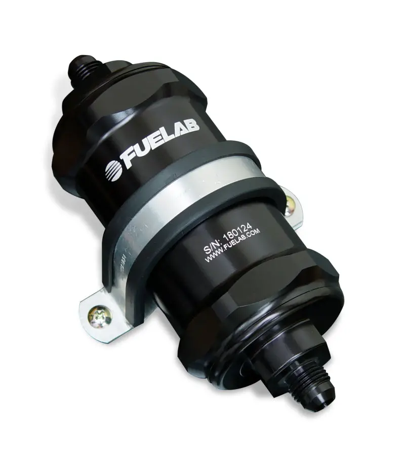 Fuelab Inline Fuel Filter – -8An Inlet / -6An Outlet, 40-Micron Stainless Steel With Check Valve 1