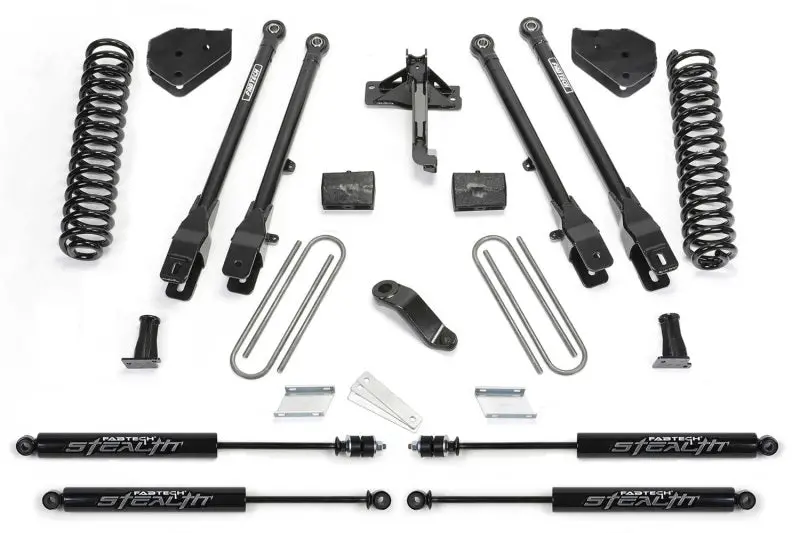 Fabtech 6-Inch 4-Link Lift System With Stealth Shocks For 2019 Ford F-450/F-550 4Wd 1