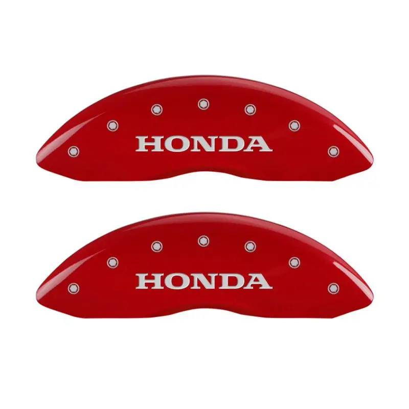 Mgp Engraved Front & Rear Brake Caliper Covers For Honda – Red Finish With H Logo 1