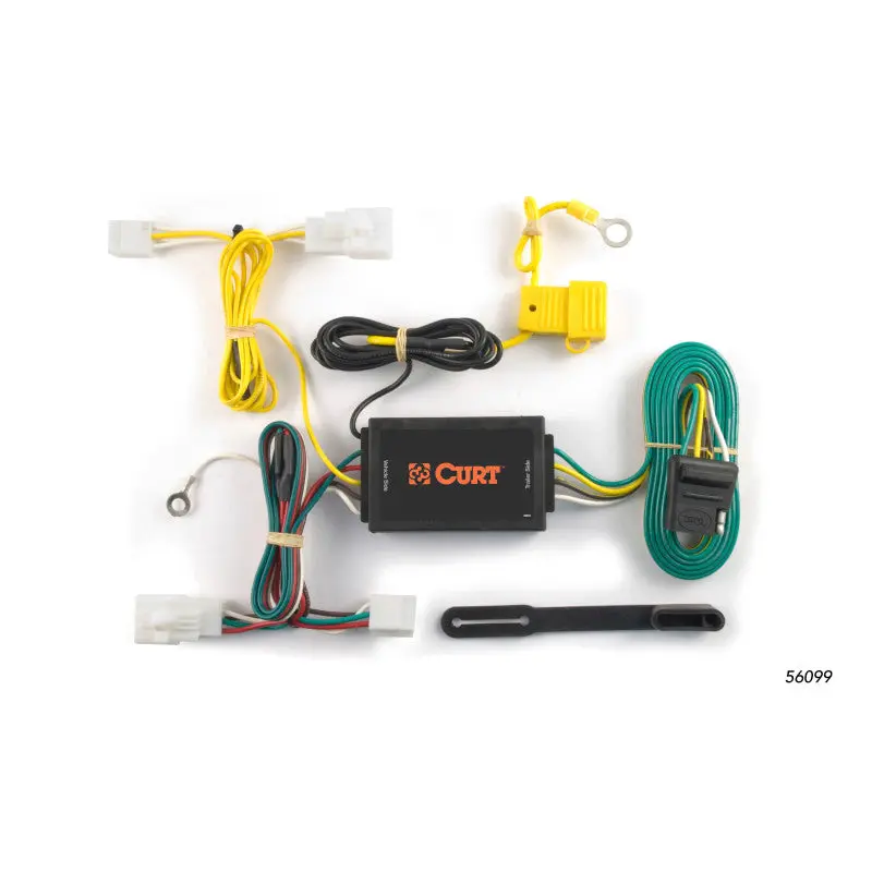 Curt Custom Vehicle Wiring Harness For 2011–2016 Lexus Hs250H – 4-Way Flat Trailer Connector 1