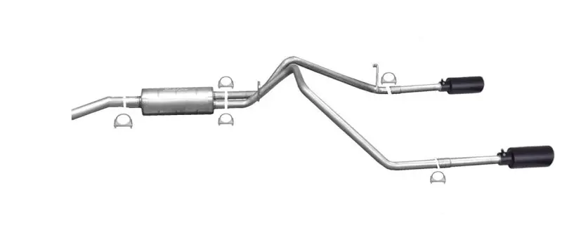 Gibson Black Elite Cat-Back Dual Exhaust For 2011–2018 Ram 1500 Big Horn 5.7L 1