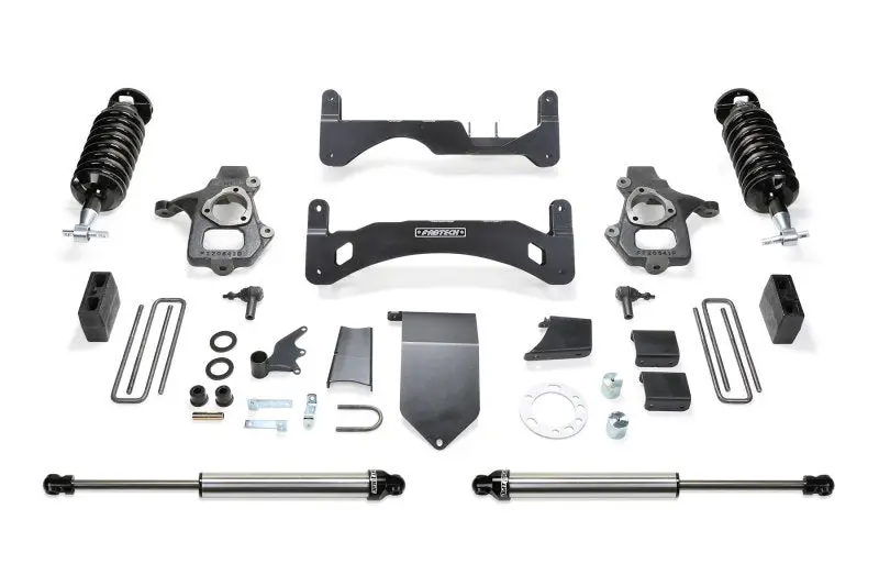 Fabtech 6-Inch Performance Lift System For 2014–2018 Gm C/K1500 Trucks – Includes Aluminum Upper Control Arms, Dual-Linked 4.0 Coilovers, And Rear Dual-Linked Shocks 1
