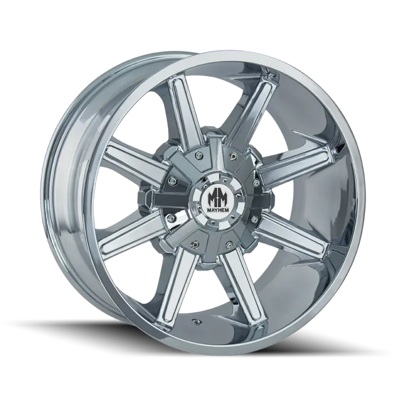 Mayhem Arsenal 17X9 Wheel – 6X120 Bolt Pattern, +18Mm Offset, 78.1Mm Hub Bore, Chrome Finish 1