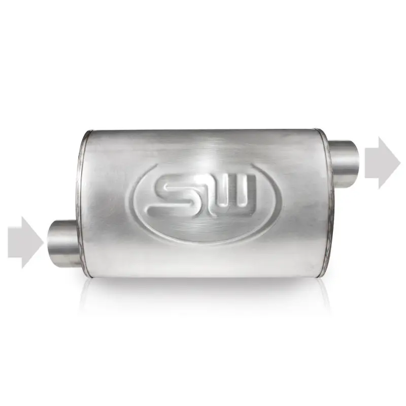 Stainless Works Offset Exhaust Flange – 3" Id Inlet / 3" Od Outlet (Opposite-Side Offset), 5" X 9" 1