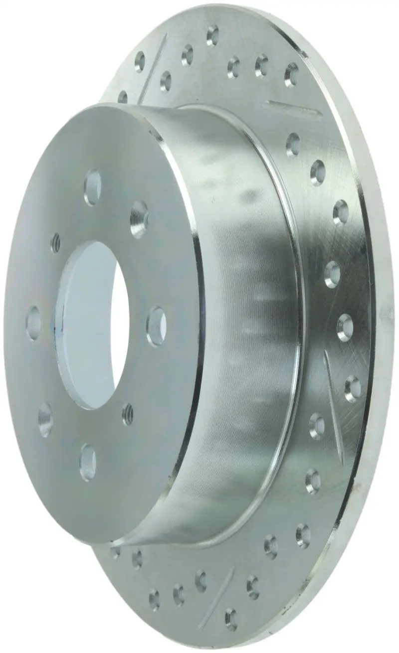 Stoptech Select Sport Drilled & Slotted Rear Brake Rotor For 1992–2000 Honda Civic 1