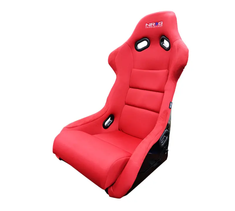 Nrg Fiberglass Bucket Seat With Red Cloth Insert – Large Size 1