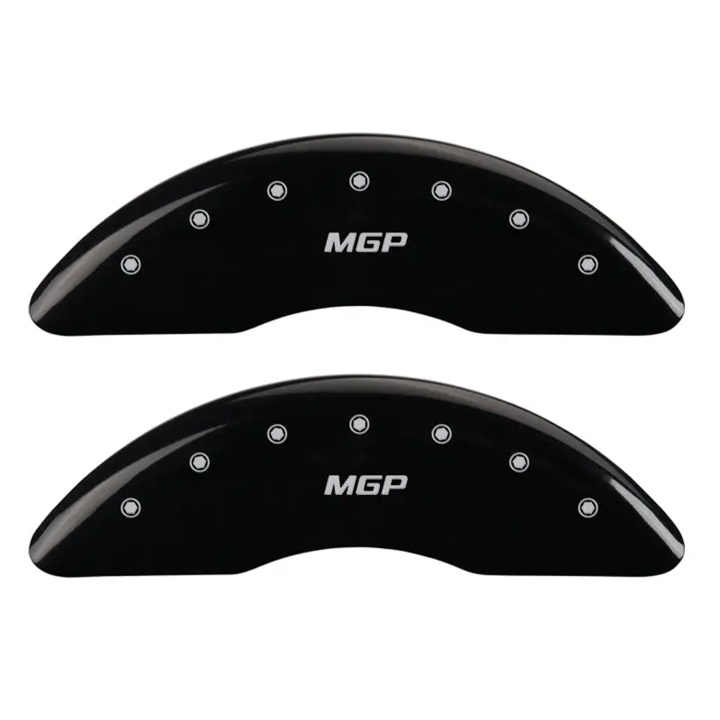 Mgp Engraved Front & Rear Caliper Covers – Black Finish With Silver Accents 1