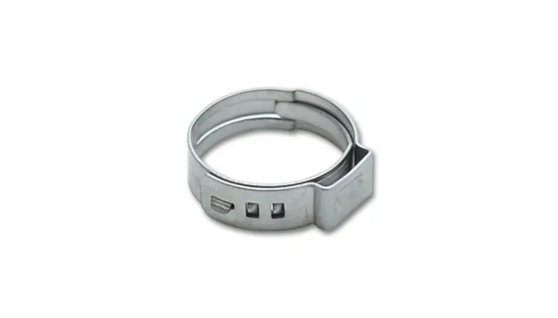 Vibrant One-Ear Stepless Stainless Steel Pinch Clamps – 7.8–9.5 Mm Range, 5 Mm Band Width (Pack Of 10) 1