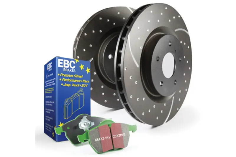 Stage 3 Brake Upgrade Kit – Greenstuff 6000 Pads And Gd Drilled & Grooved Rotors 1