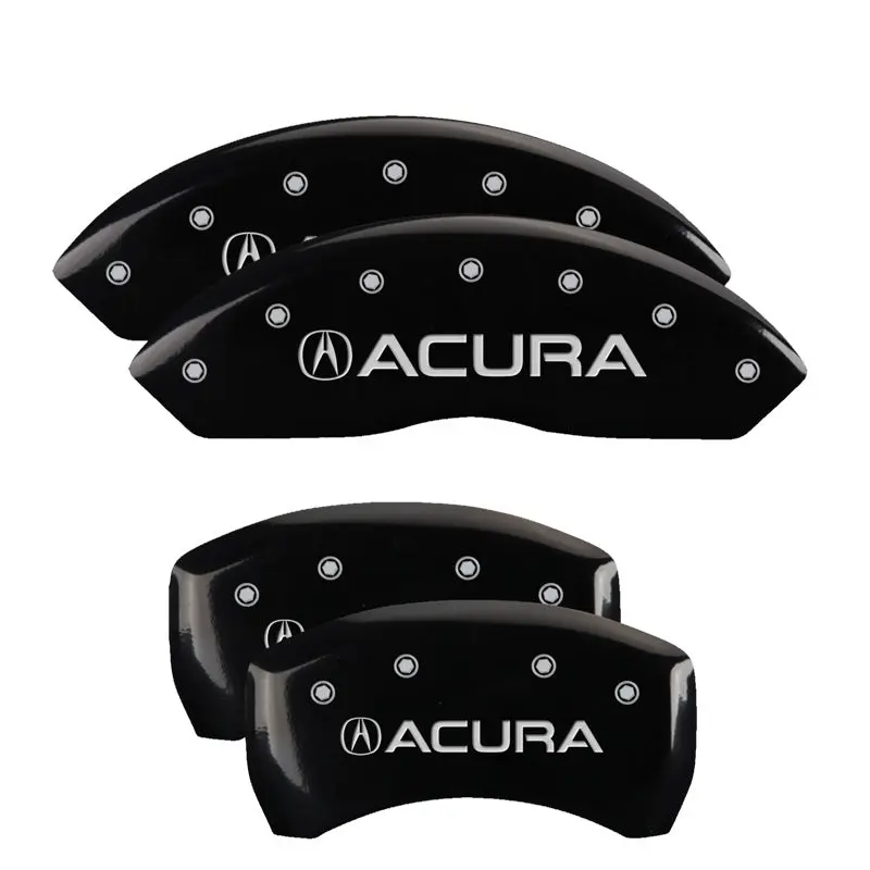 Mgp Engraved 4-Piston Caliper Covers – Acura-Specific Black Finish With Silver Char For 2019 Acura Rdx 1