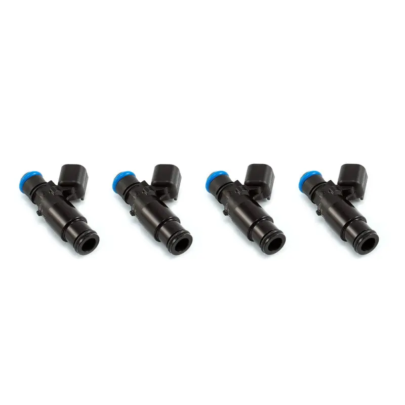 Injector Dynamics 1700X Fuel Injectors – Uscar Connectors, 48Mm Length, 14Mm Black Bottom Adapters (Set Of 4) 1