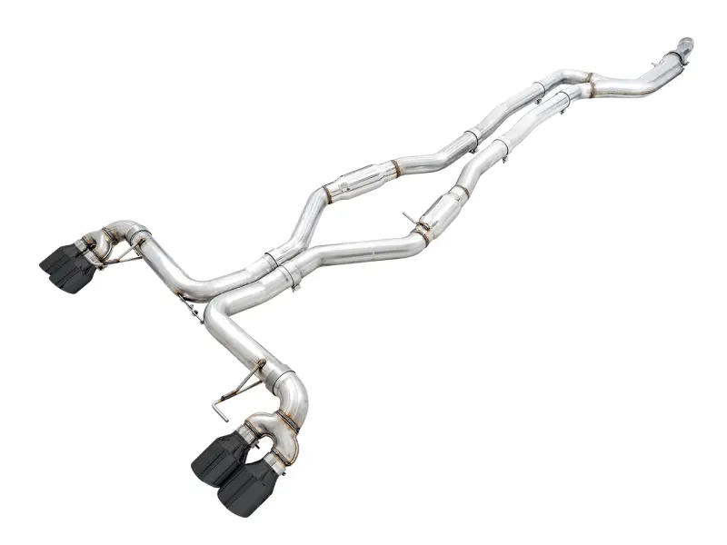 Awe Tuning Track Edition Exhaust For 2019+ Bmw M340I (G20) – Quad Diamond Black Tips 1