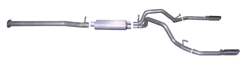 Gibson Stainless Steel Cat-Back Dual Exhaust System For 2008–2009 Chevrolet Silverado 1500 Ls With 4.8L Engine 1